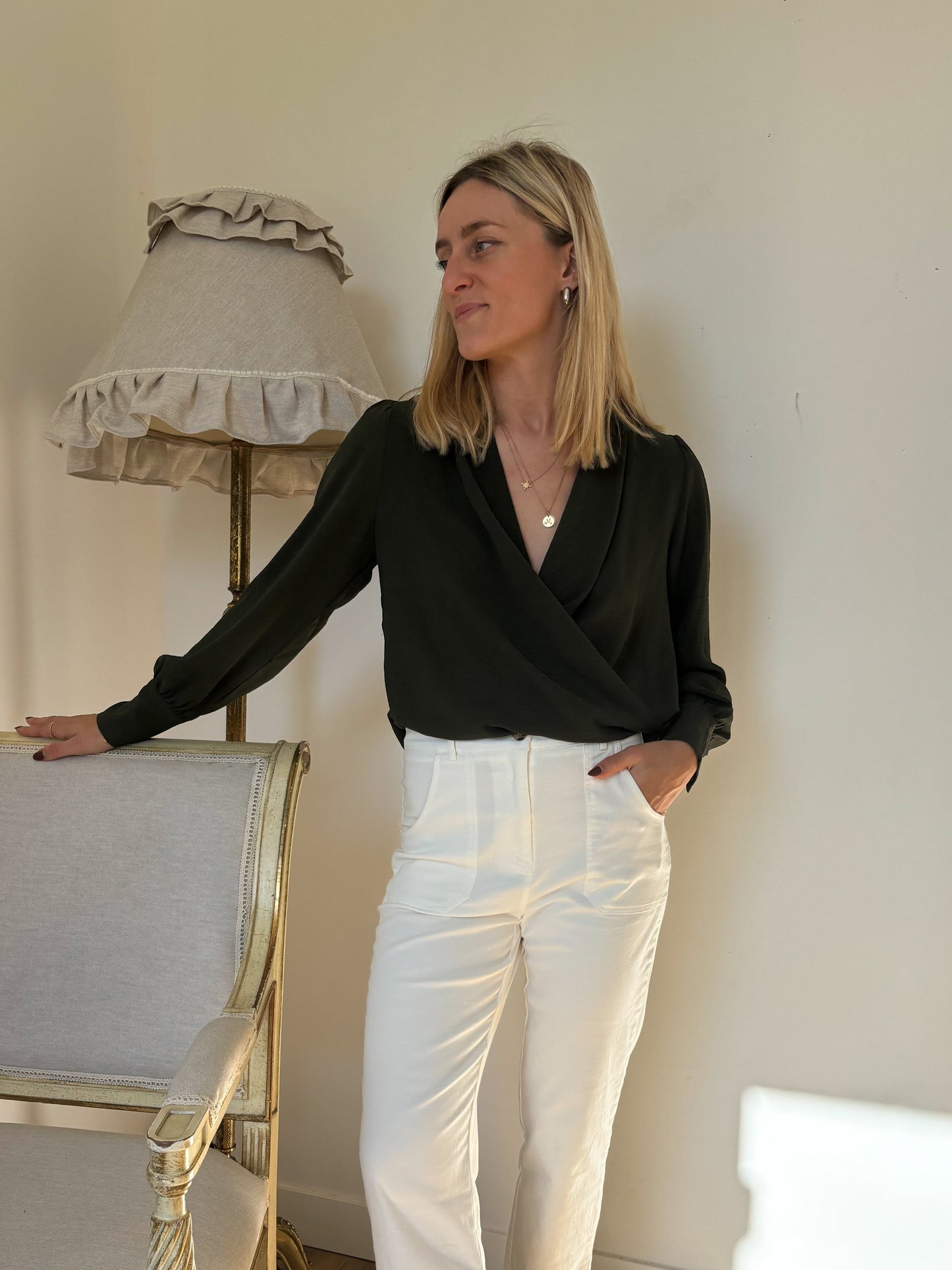 BLOUSE CHLOÉ - KAKI