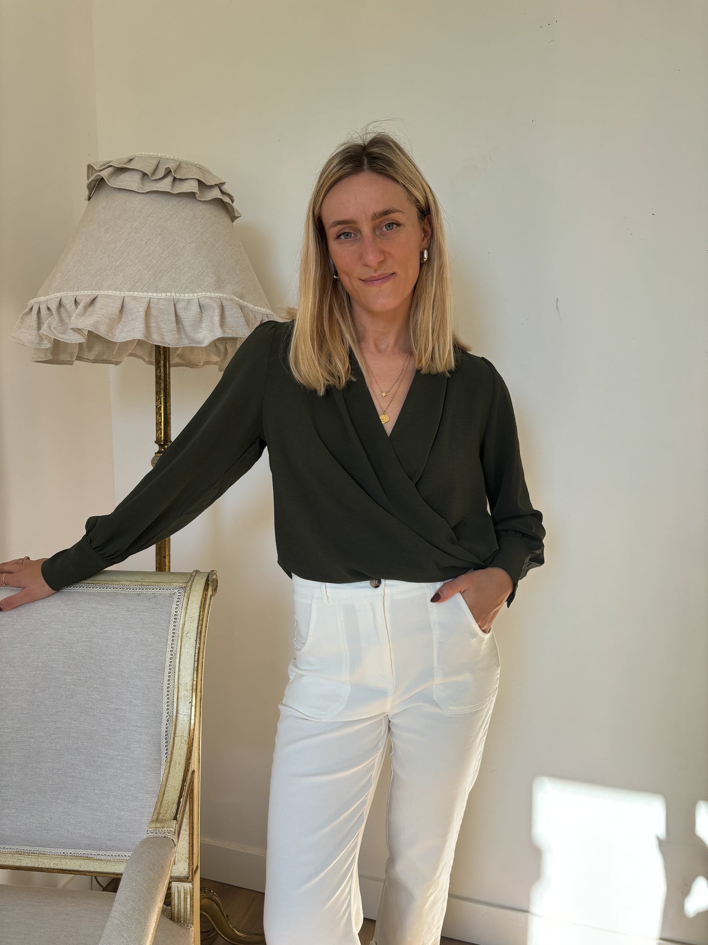 BLOUSE CHLOÉ - KAKI