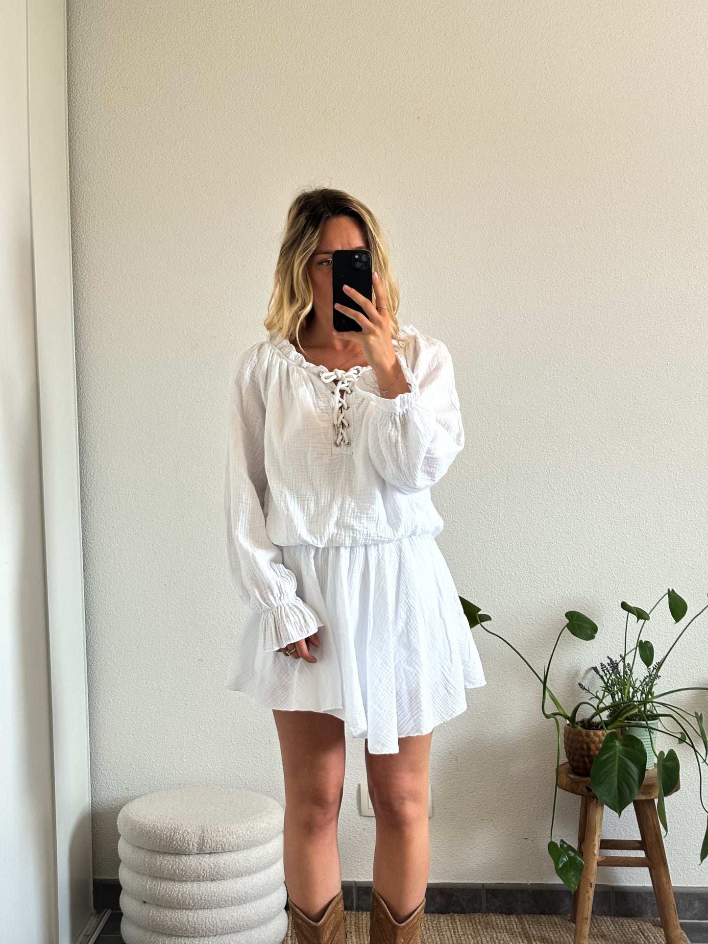 COMBISHORT LORETTA - BLANC