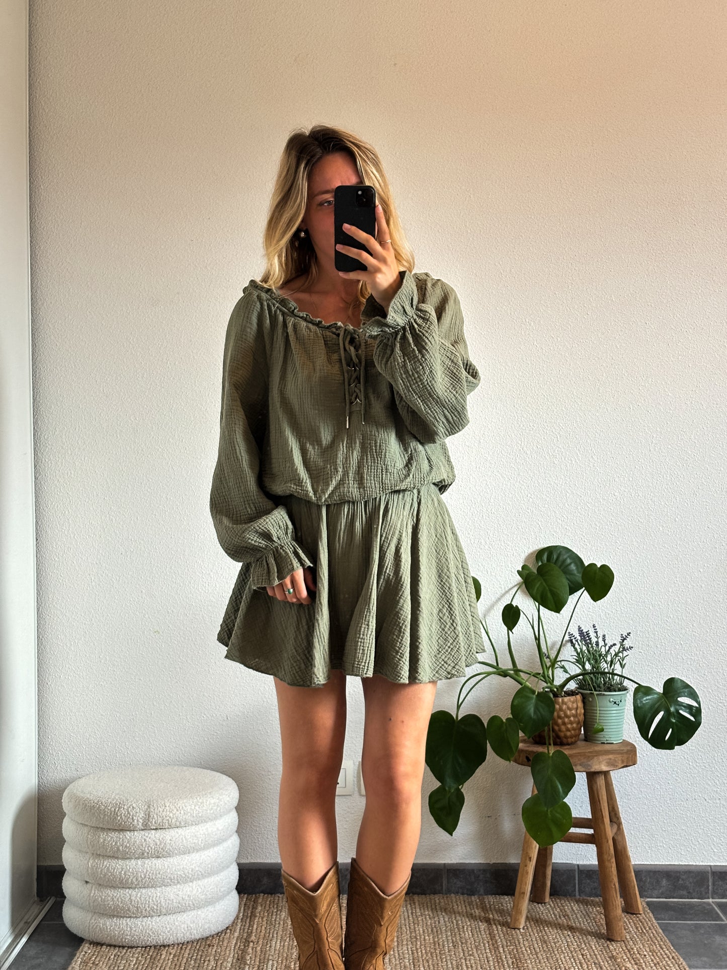 COMBISHORT LORETTA - KAKI