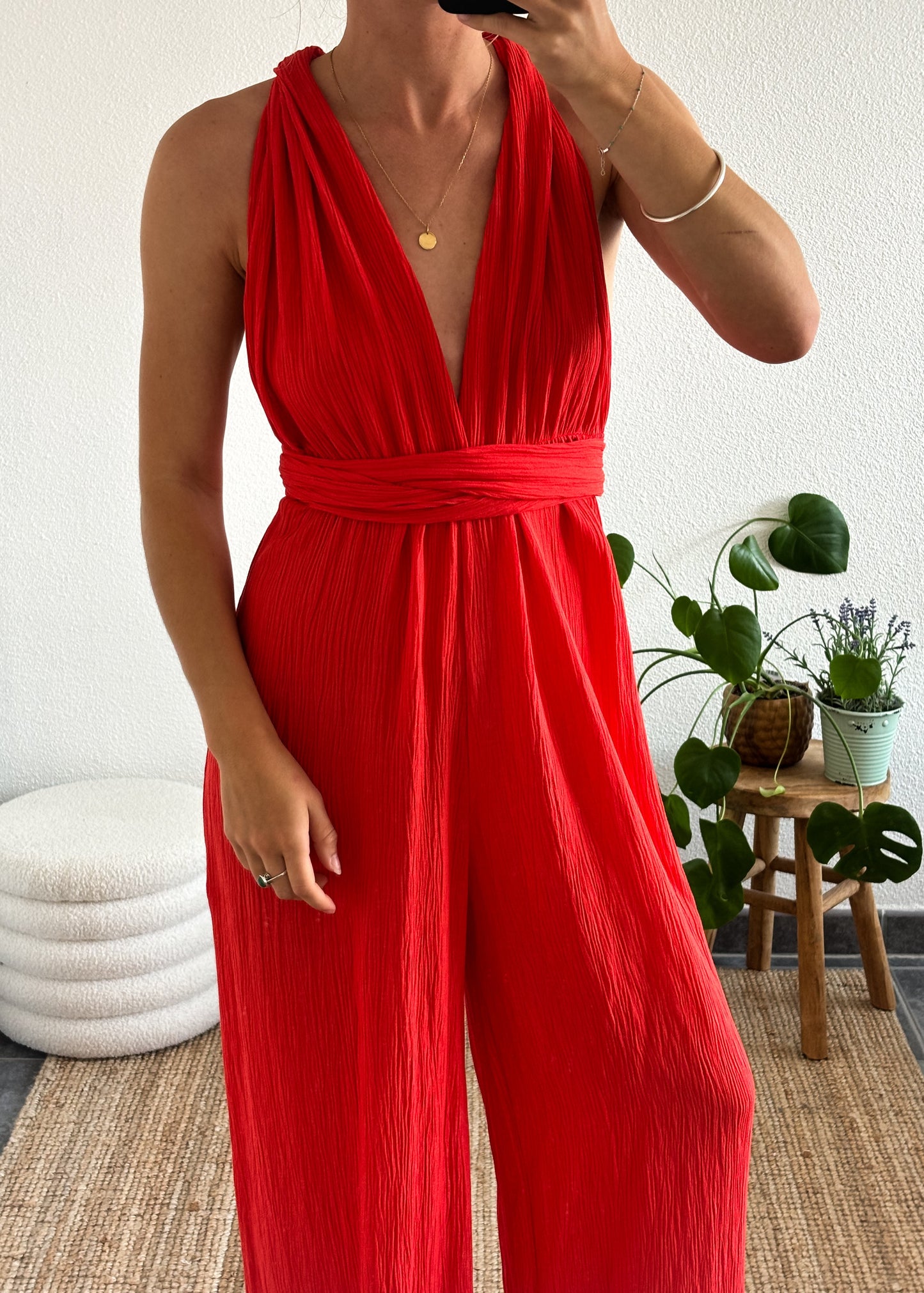 COMBINAISON ÉLÉA - ROUGE ORANGÉ