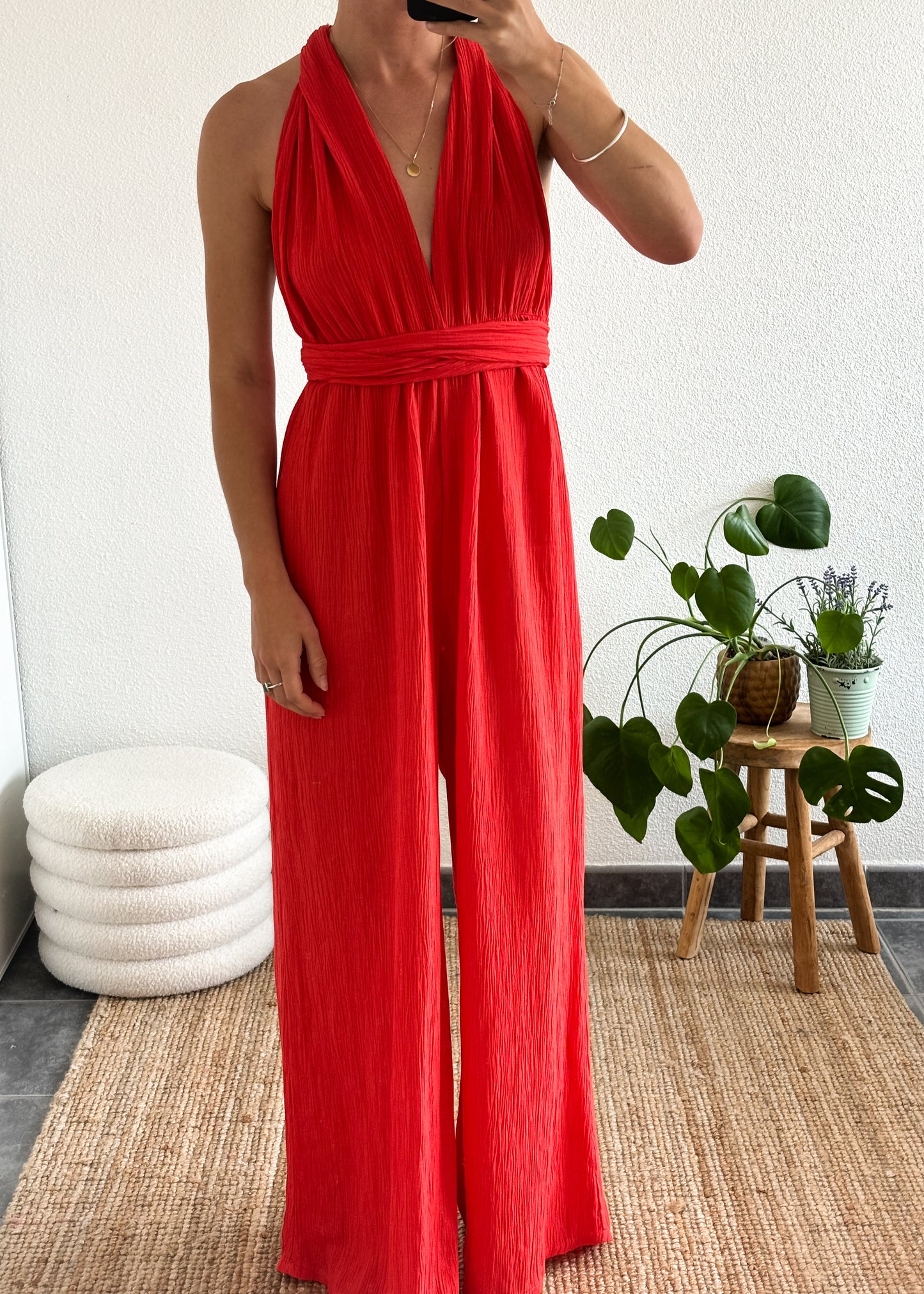 COMBINAISON ÉLÉA - ROUGE ORANGÉ