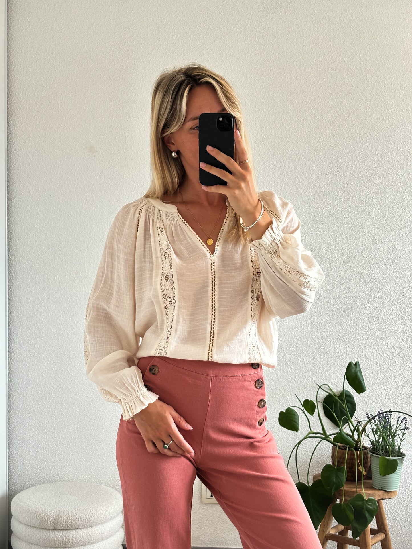 BLOUSE LAURA - BEIGE