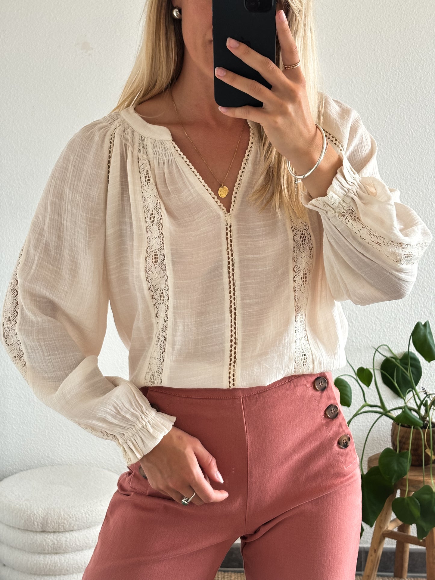 BLOUSE LAURA - BEIGE