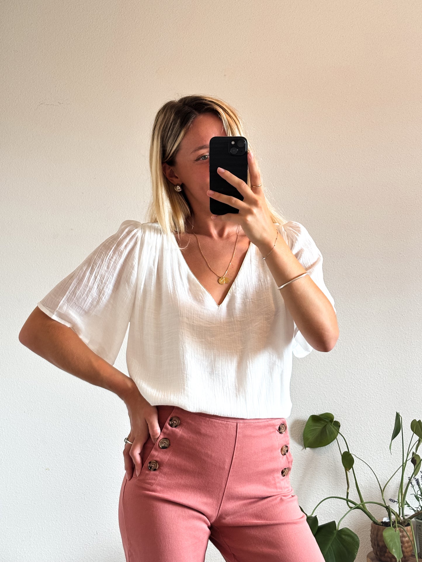 BLOUSE JOANNE - BLANC