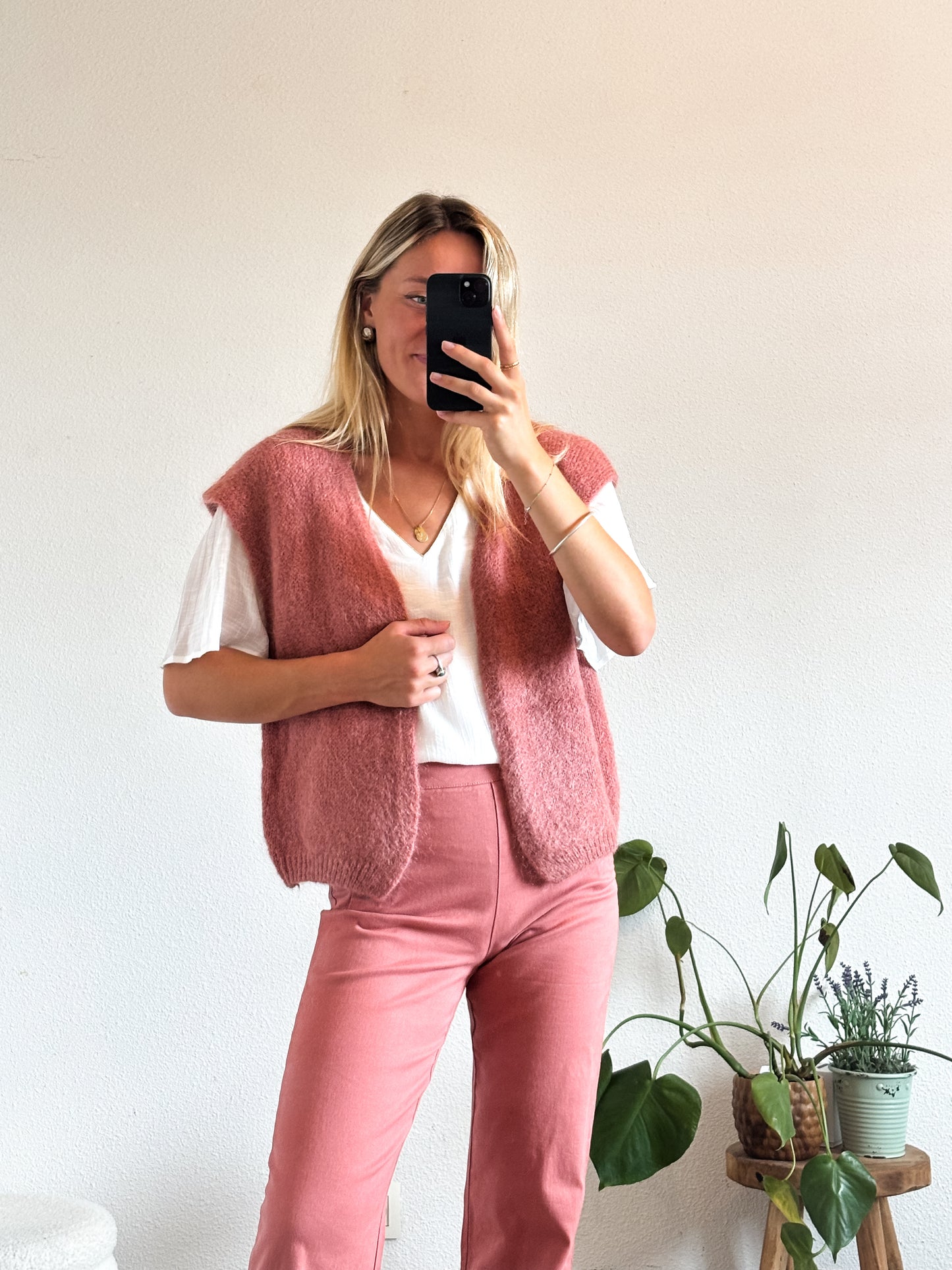 GILET MARIE - ROSE