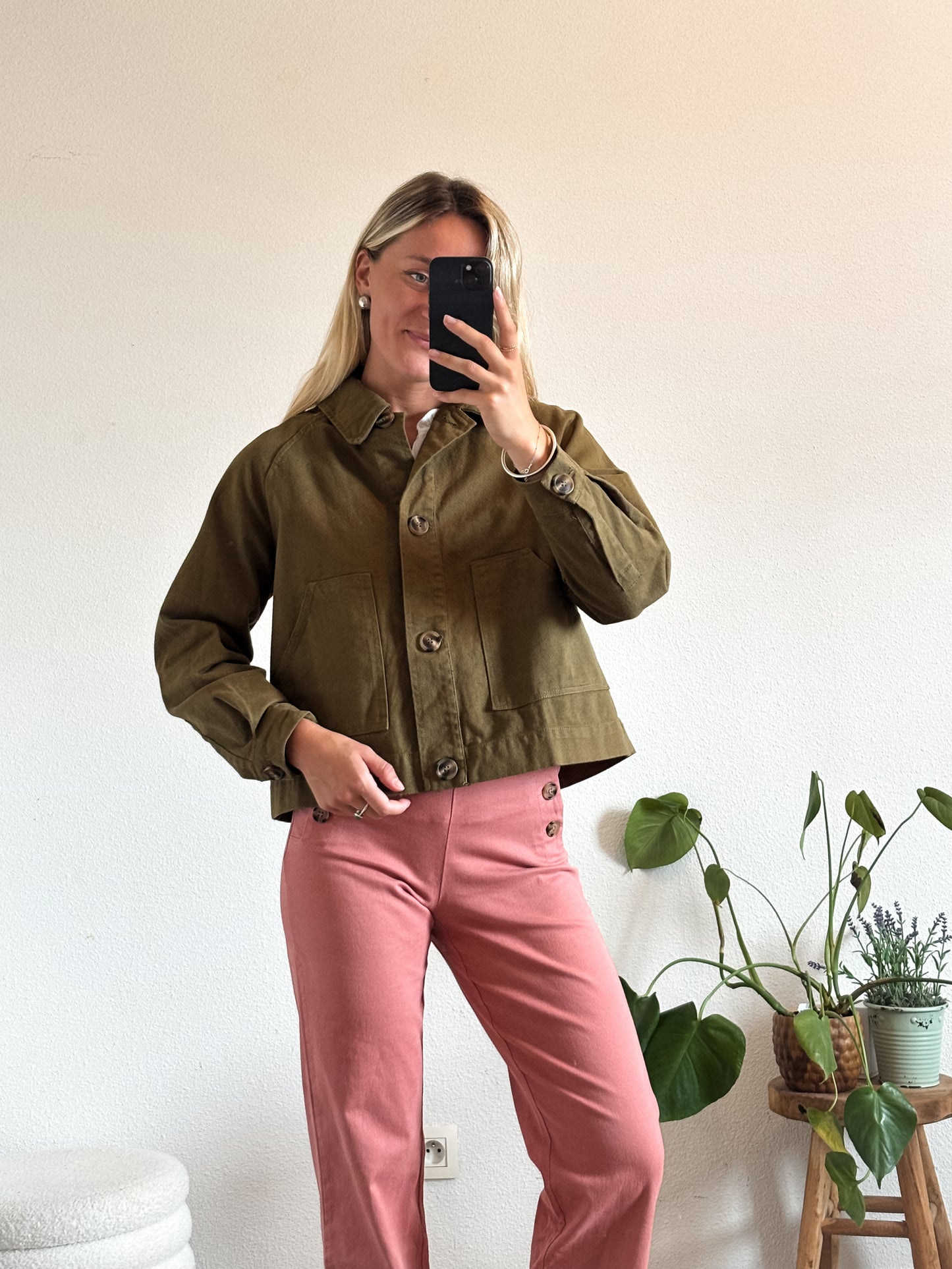 VESTE EN JEAN ÉDOUARD - KAKI
