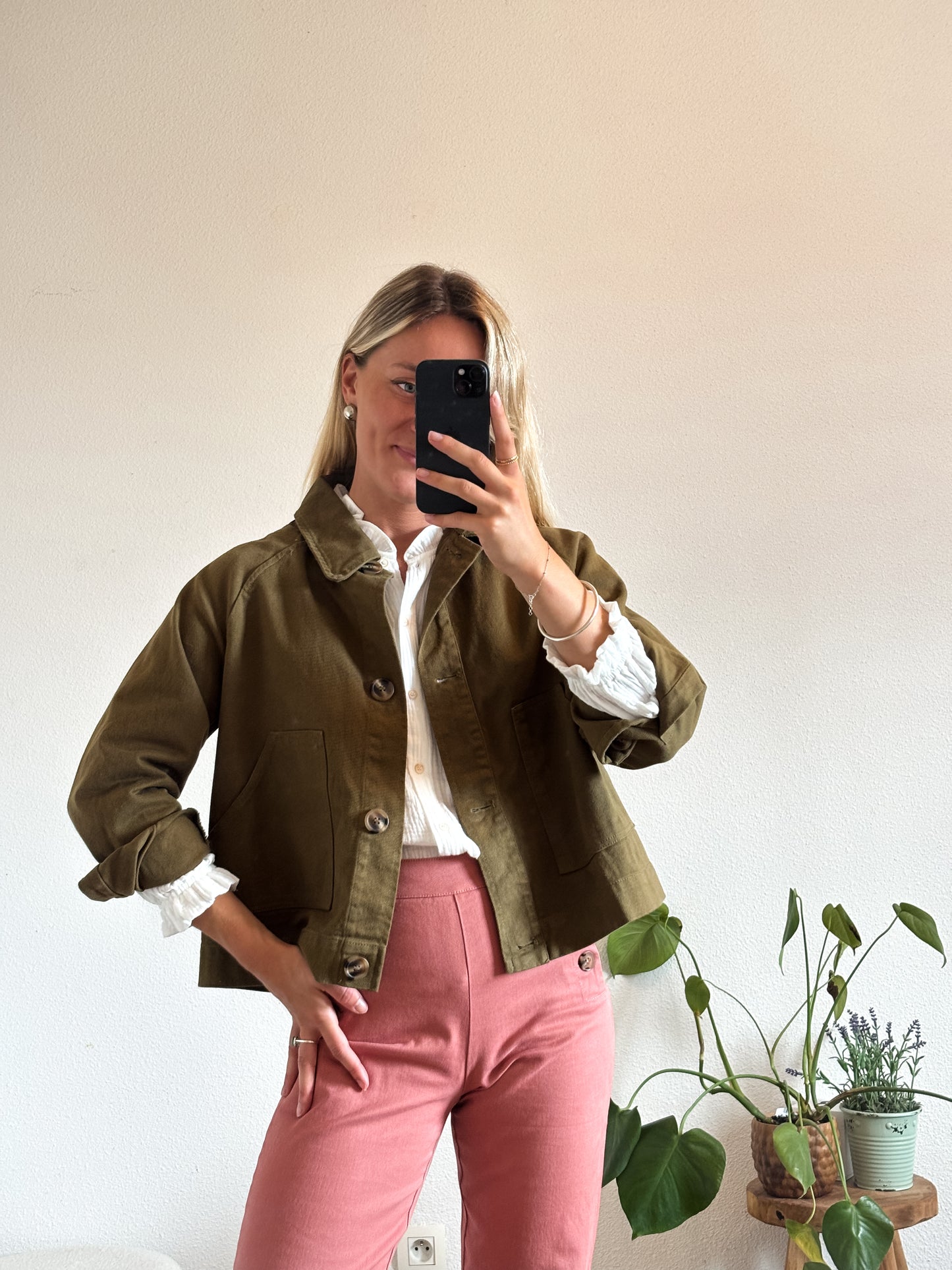 VESTE EN JEAN ÉDOUARD - KAKI