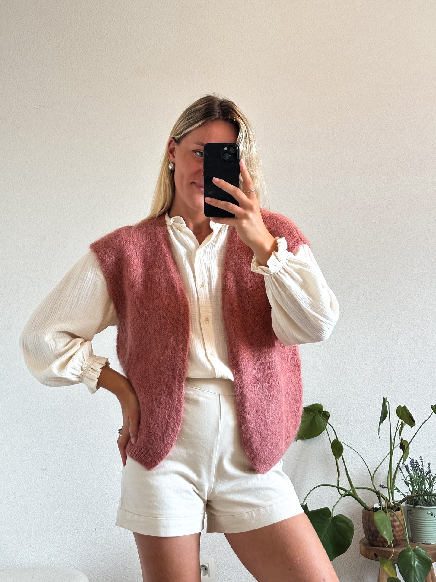 GILET MARIE - ROSE