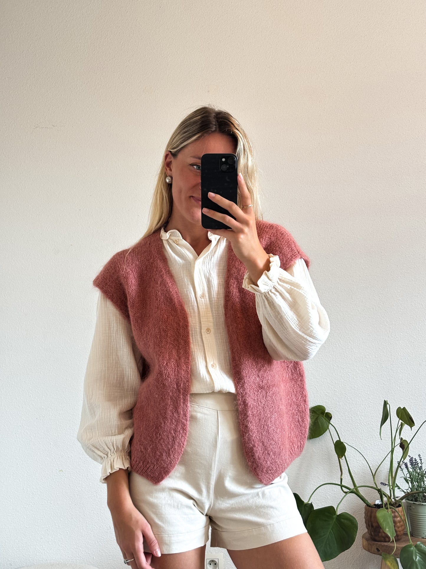 GILET MARIE - ROSE