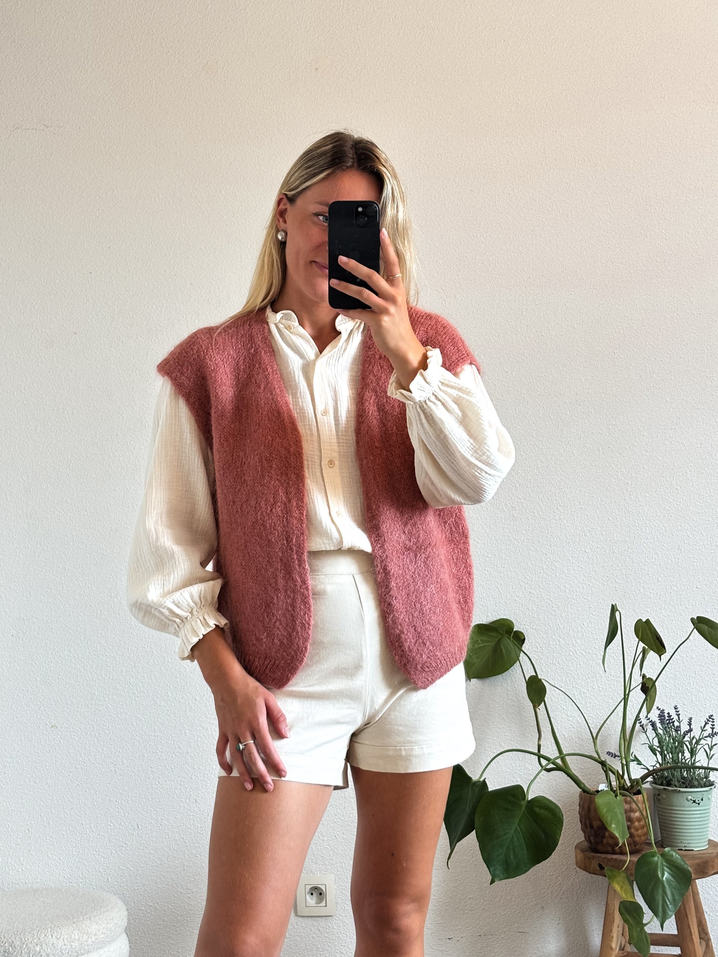 GILET MARIE - ROSE
