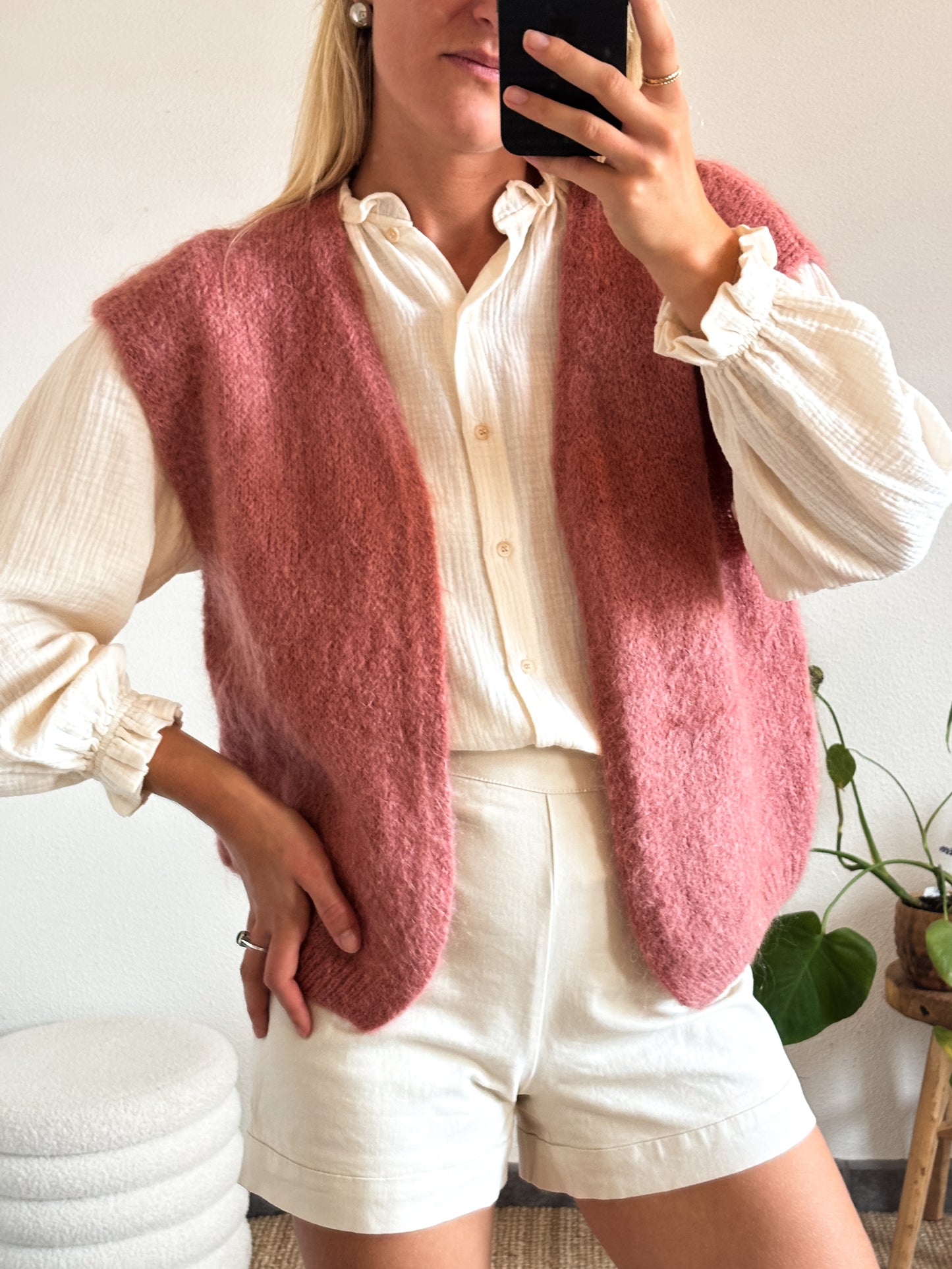 GILET MARIE - ROSE