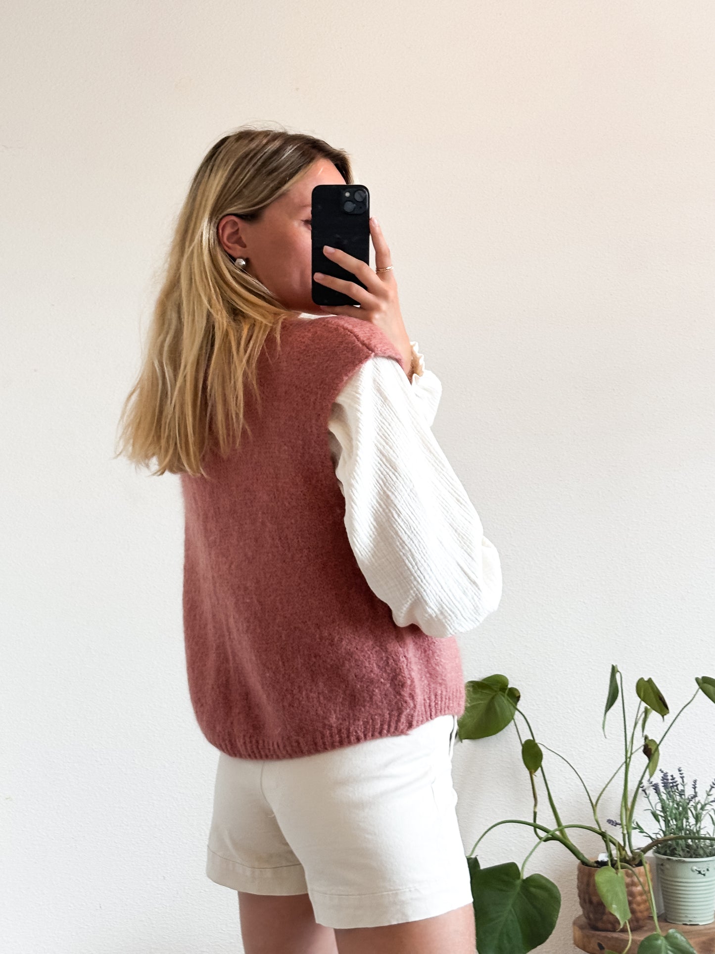 GILET MARIE - ROSE