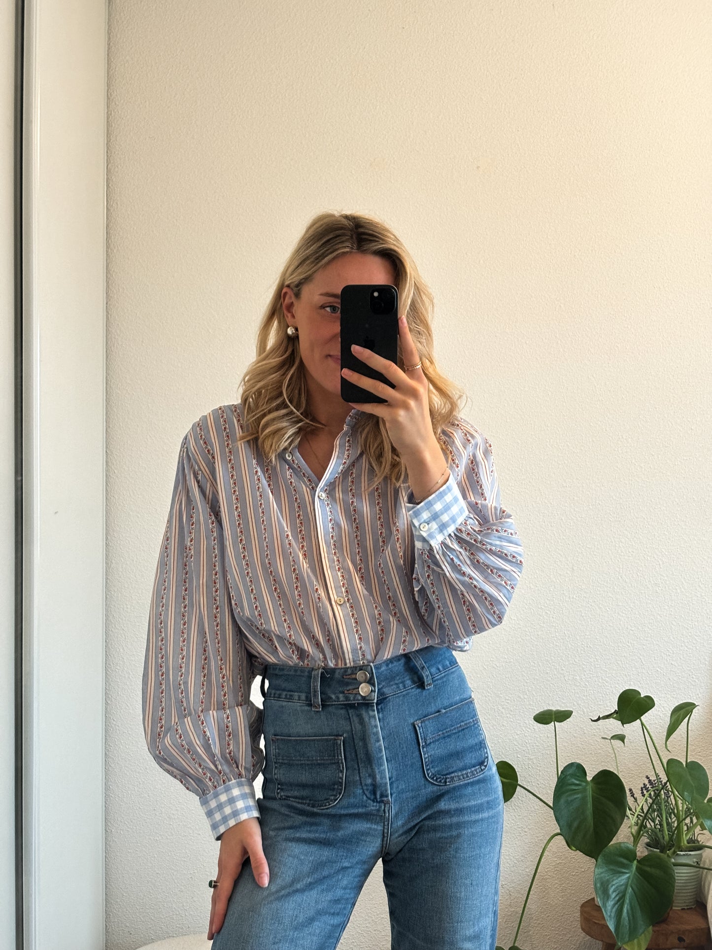 BLOUSE KIMBER - BLEU CERISE