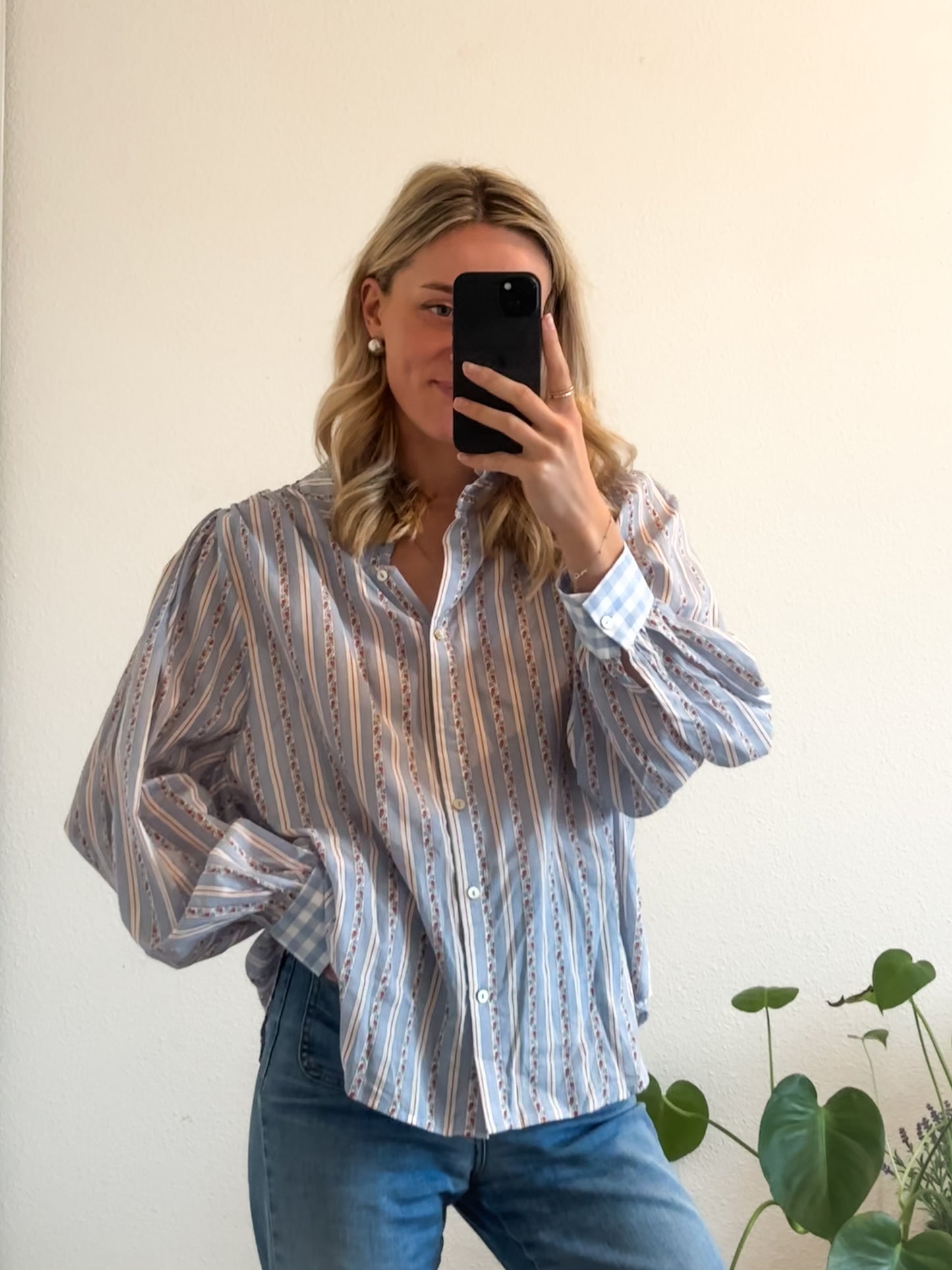BLOUSE KIMBER - BLEU CERISE