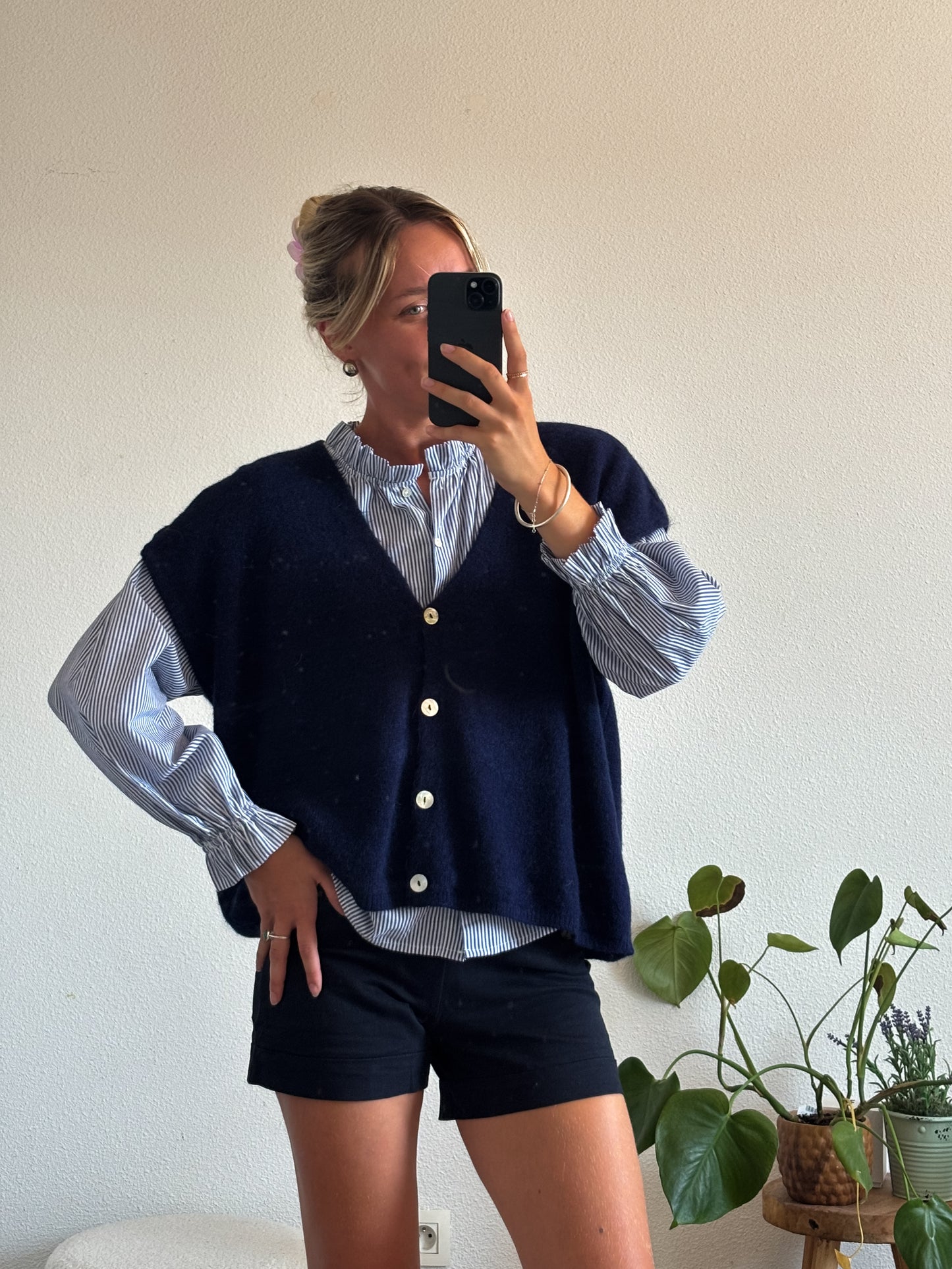 GILET EVA - BLEU MARINE