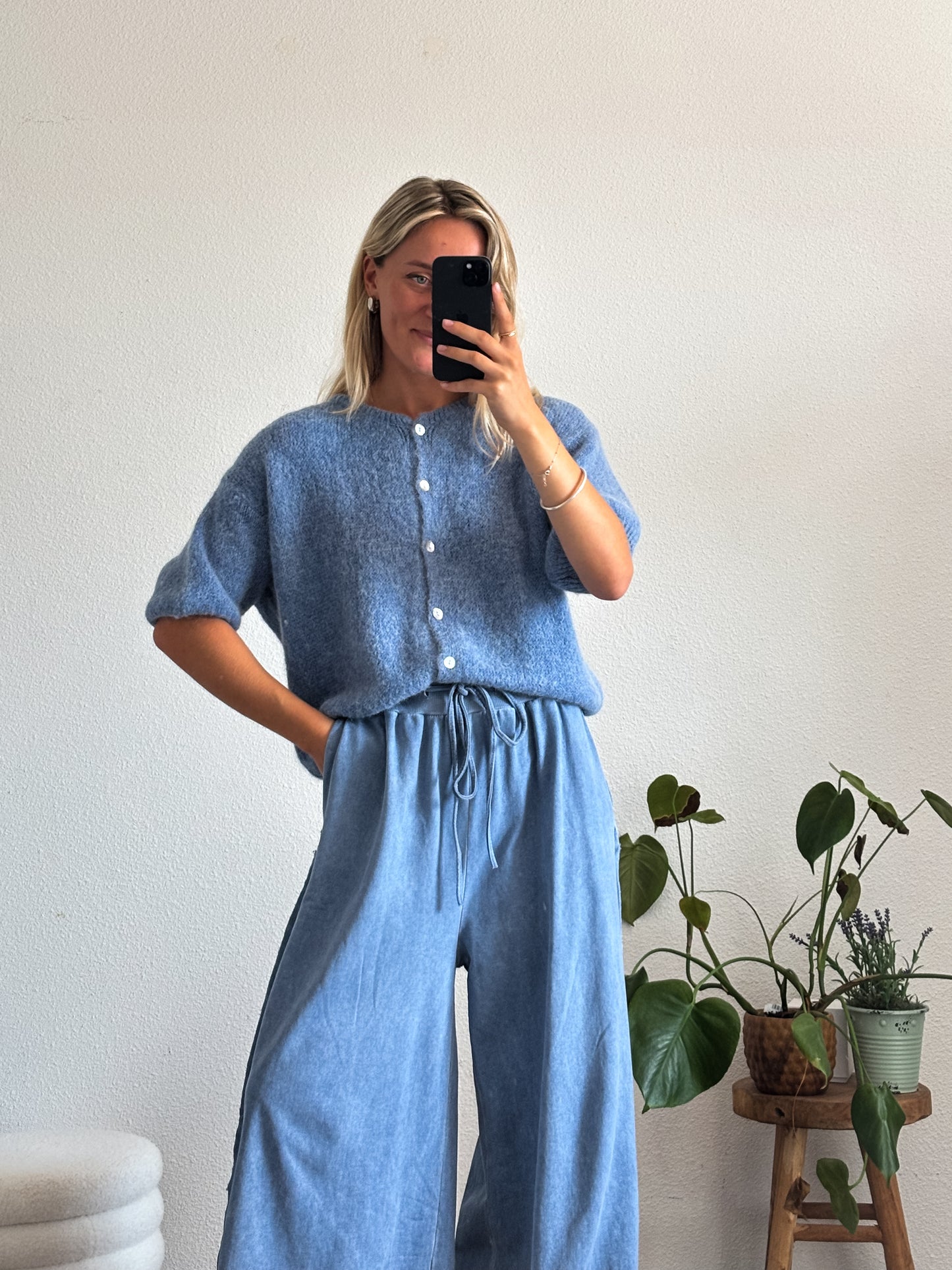 GILET FLOR - BLEU JEAN