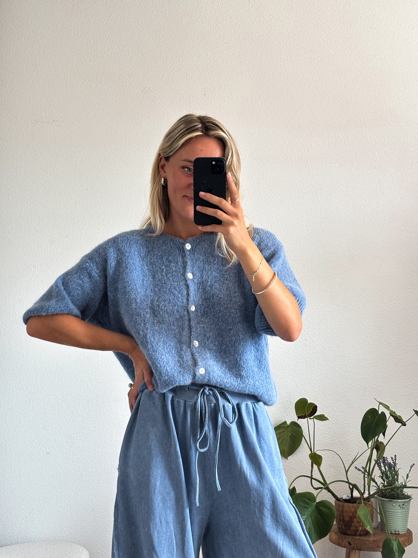 GILET FLOR - BLEU JEAN