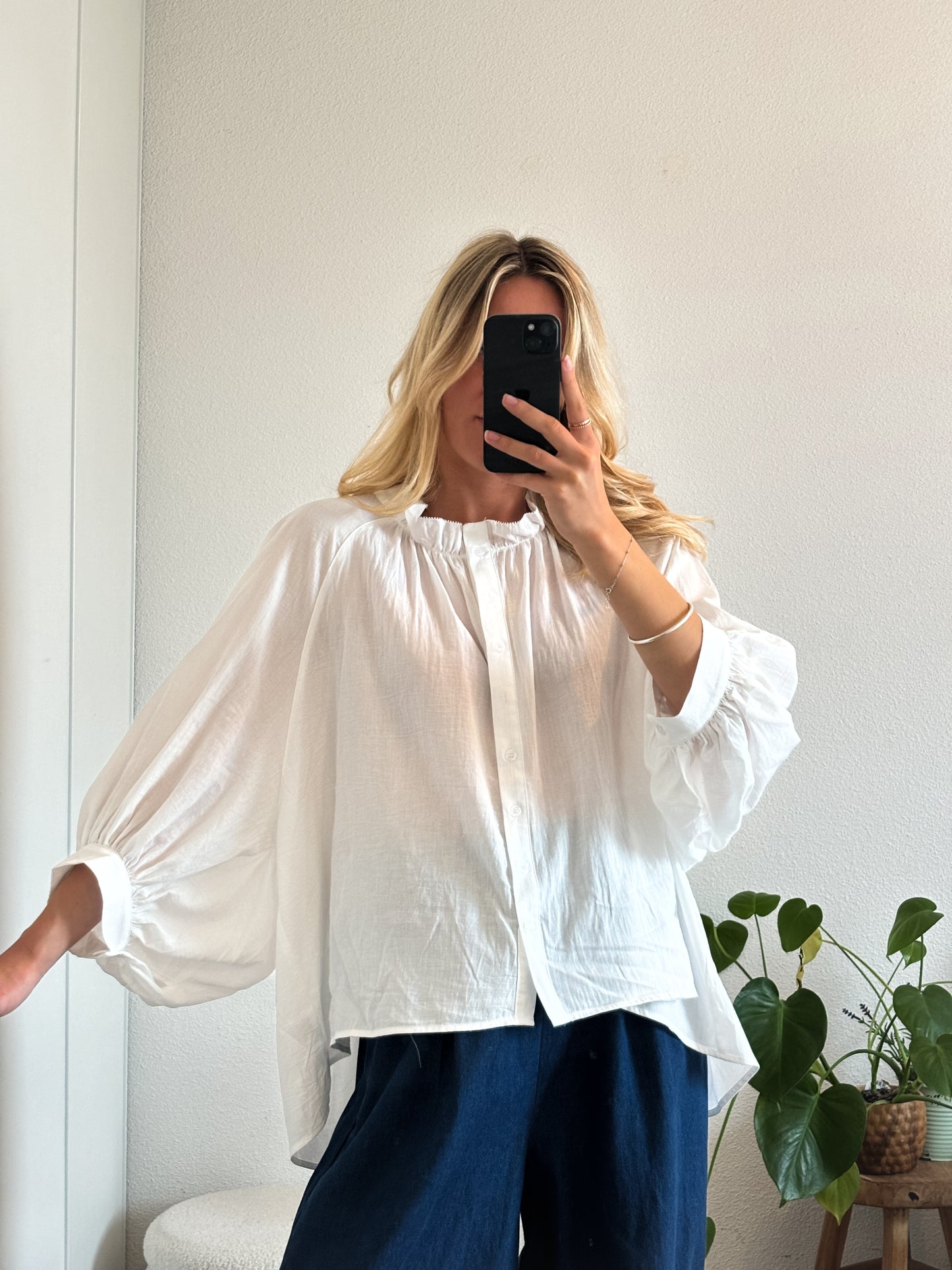 BLOUSE LISETTE - BLANC