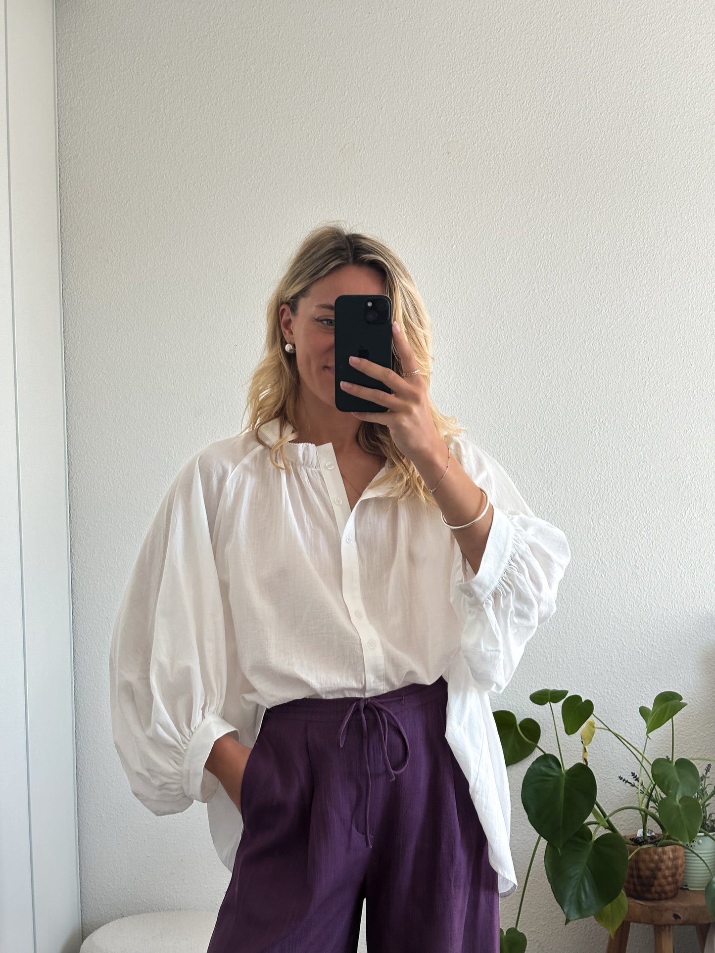BLOUSE LISETTE - BLANC