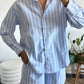 CHEMISE DIANE RAYÉE BLEU