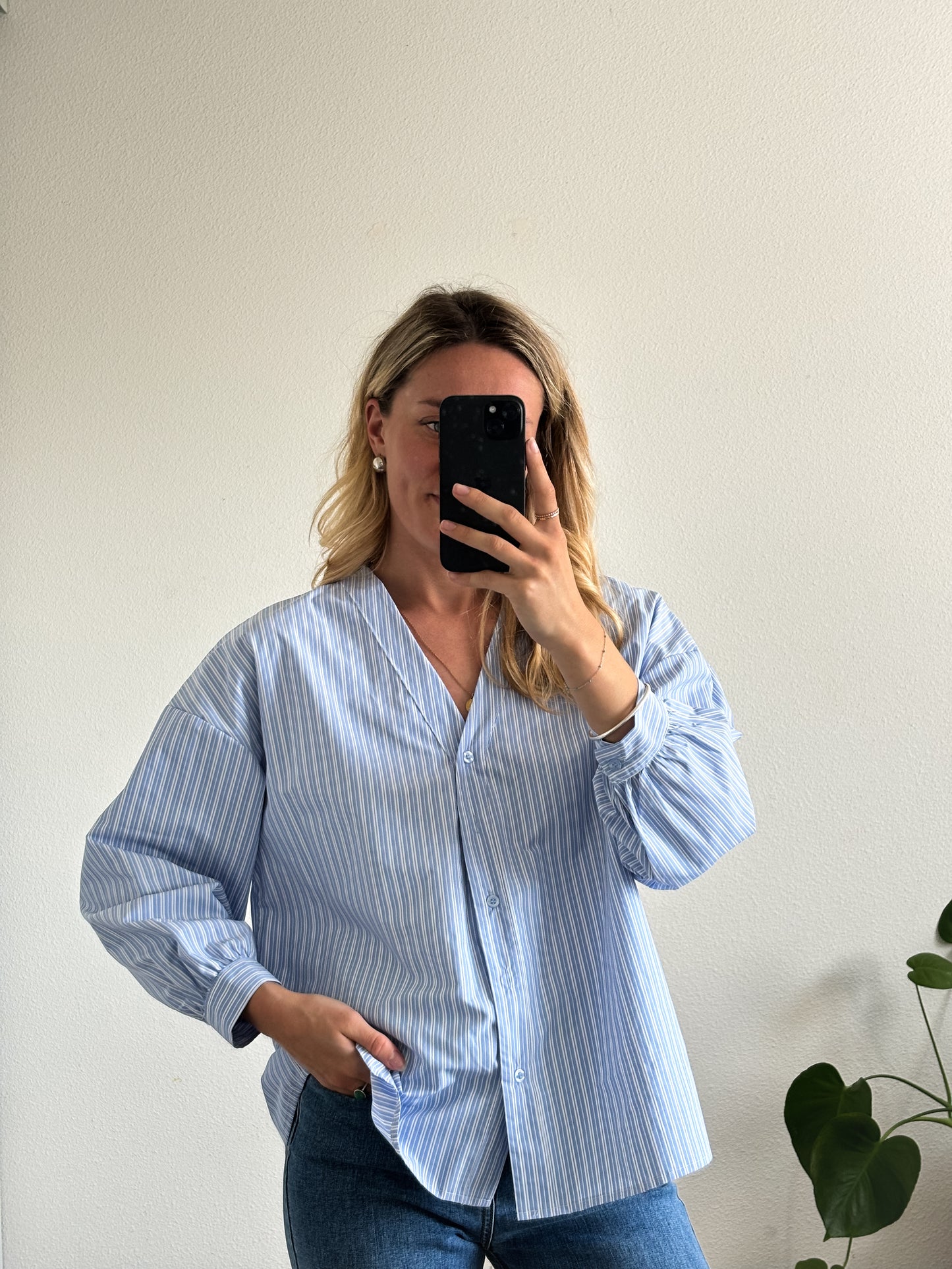 CHEMISE BILLIE - BLEU CLAIR