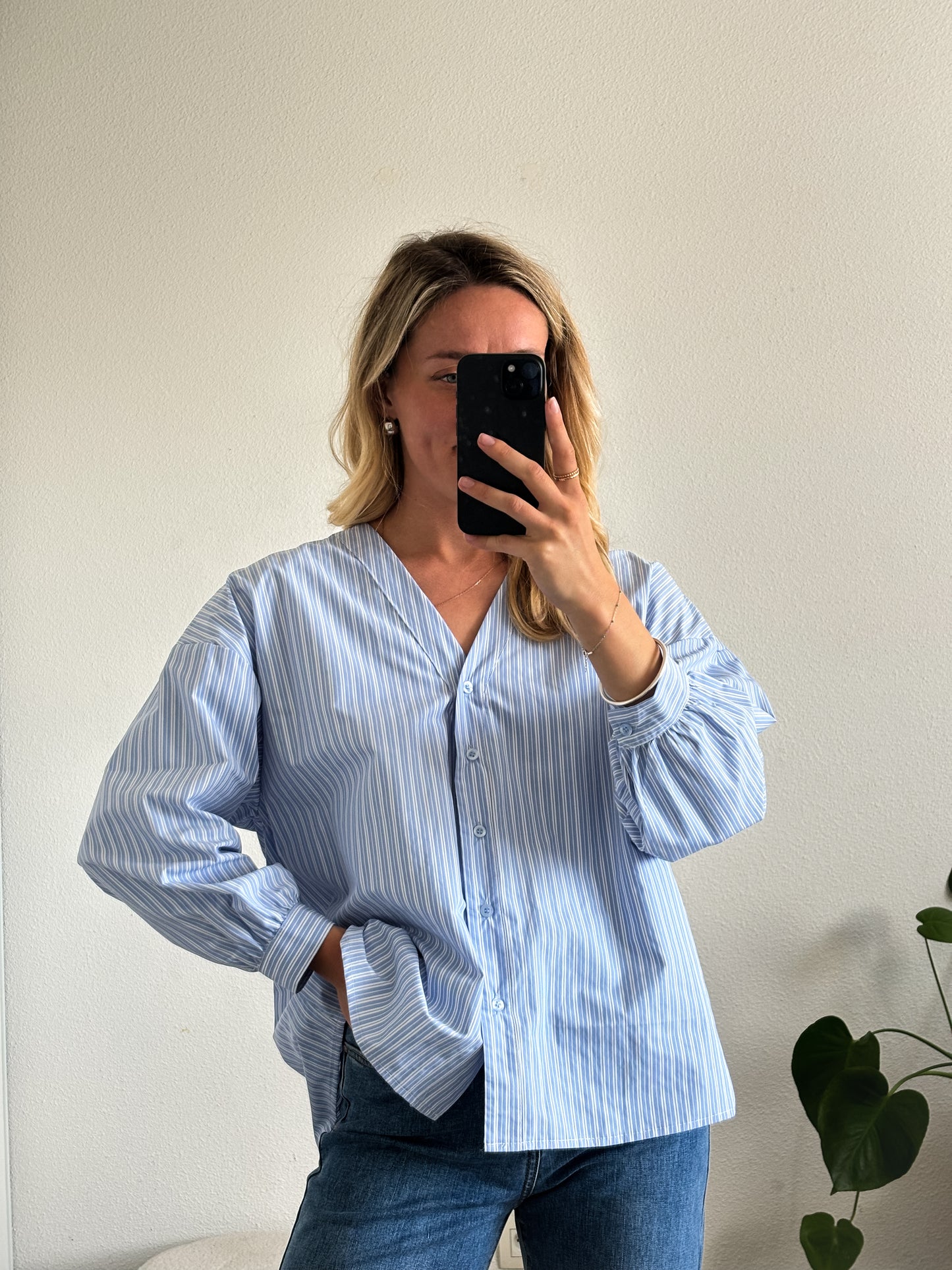 CHEMISE BILLIE - BLEU CLAIR