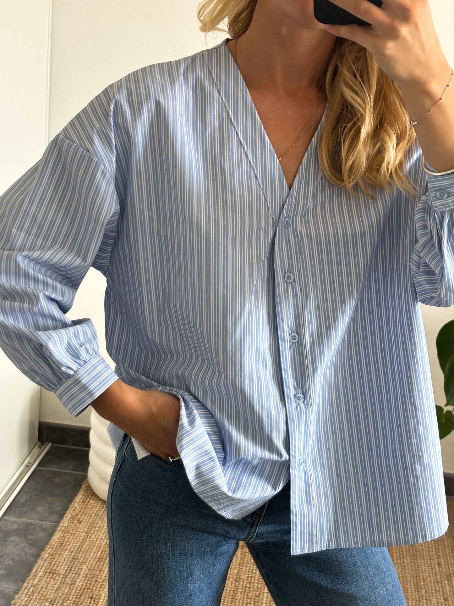 CHEMISE BILLIE - BLEU CLAIR
