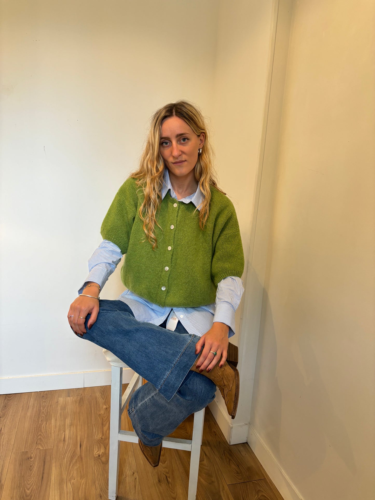 GILET FLOR - VERT OLIVE