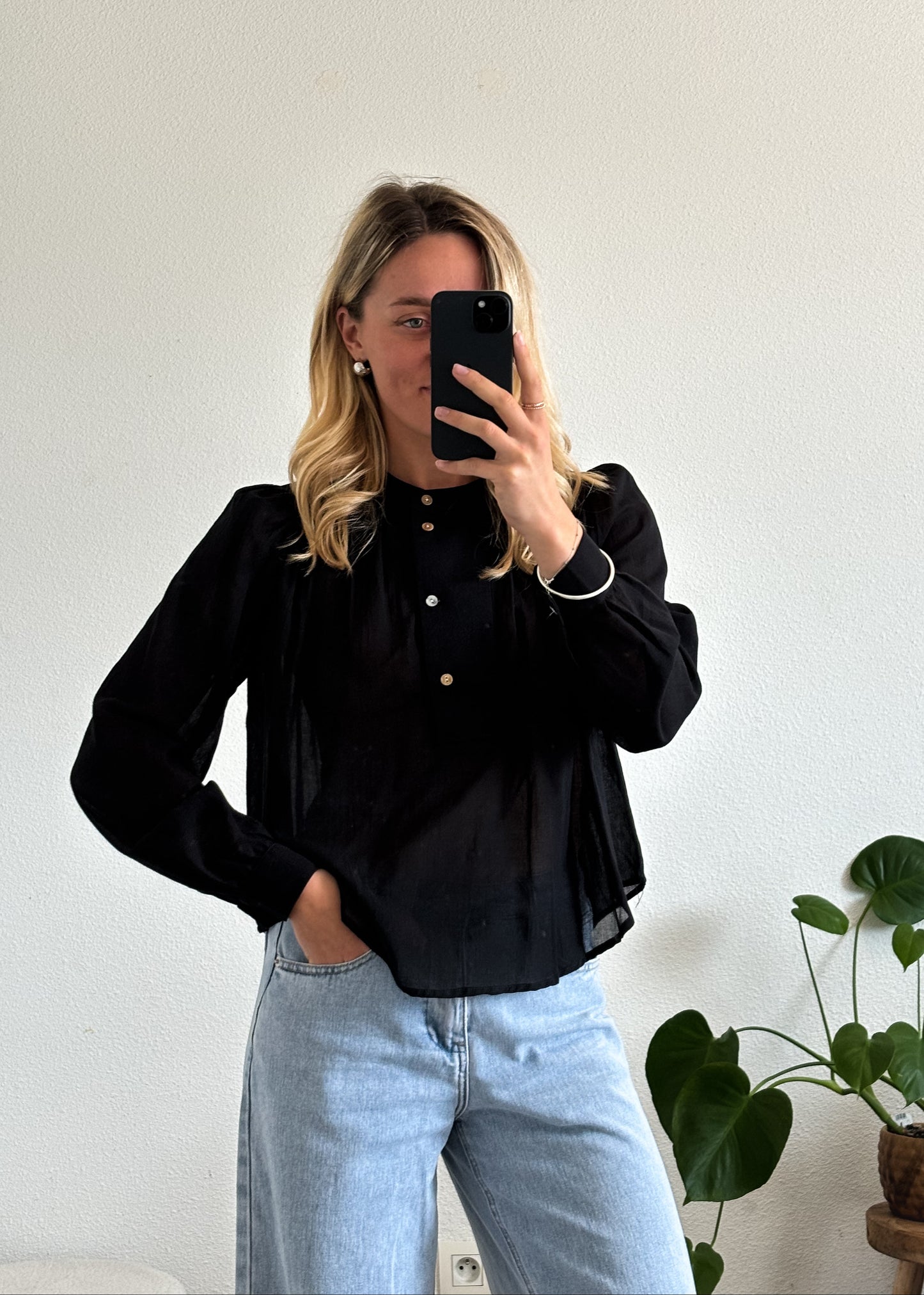 BLOUSE MARION - NOIR