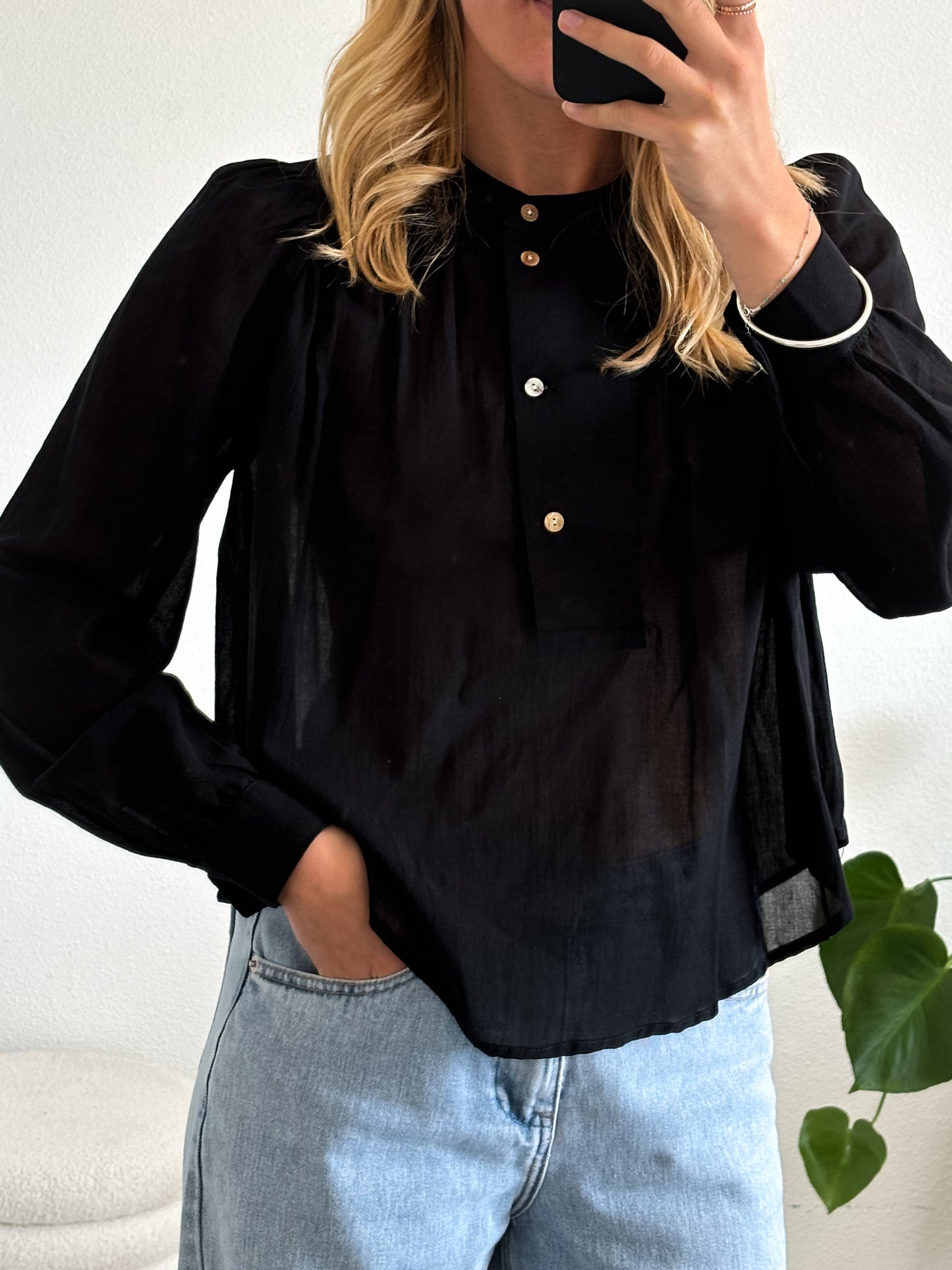 BLOUSE MARION - NOIR