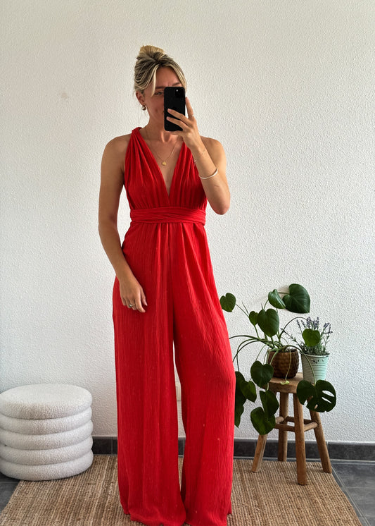 COMBINAISON ÉLÉA - ROUGE ORANGÉ