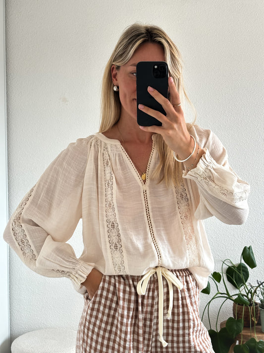 BLOUSE LAURA - BEIGE