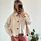 VESTE EN JEAN ÉDOUARD - BEIGE