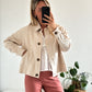 VESTE EN JEAN ÉDOUARD - BEIGE