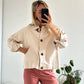 VESTE EN JEAN ÉDOUARD - BEIGE
