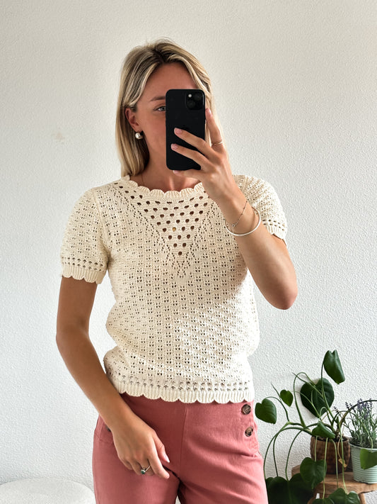 MAILLE CROCHET MARGOT - ÉCRU