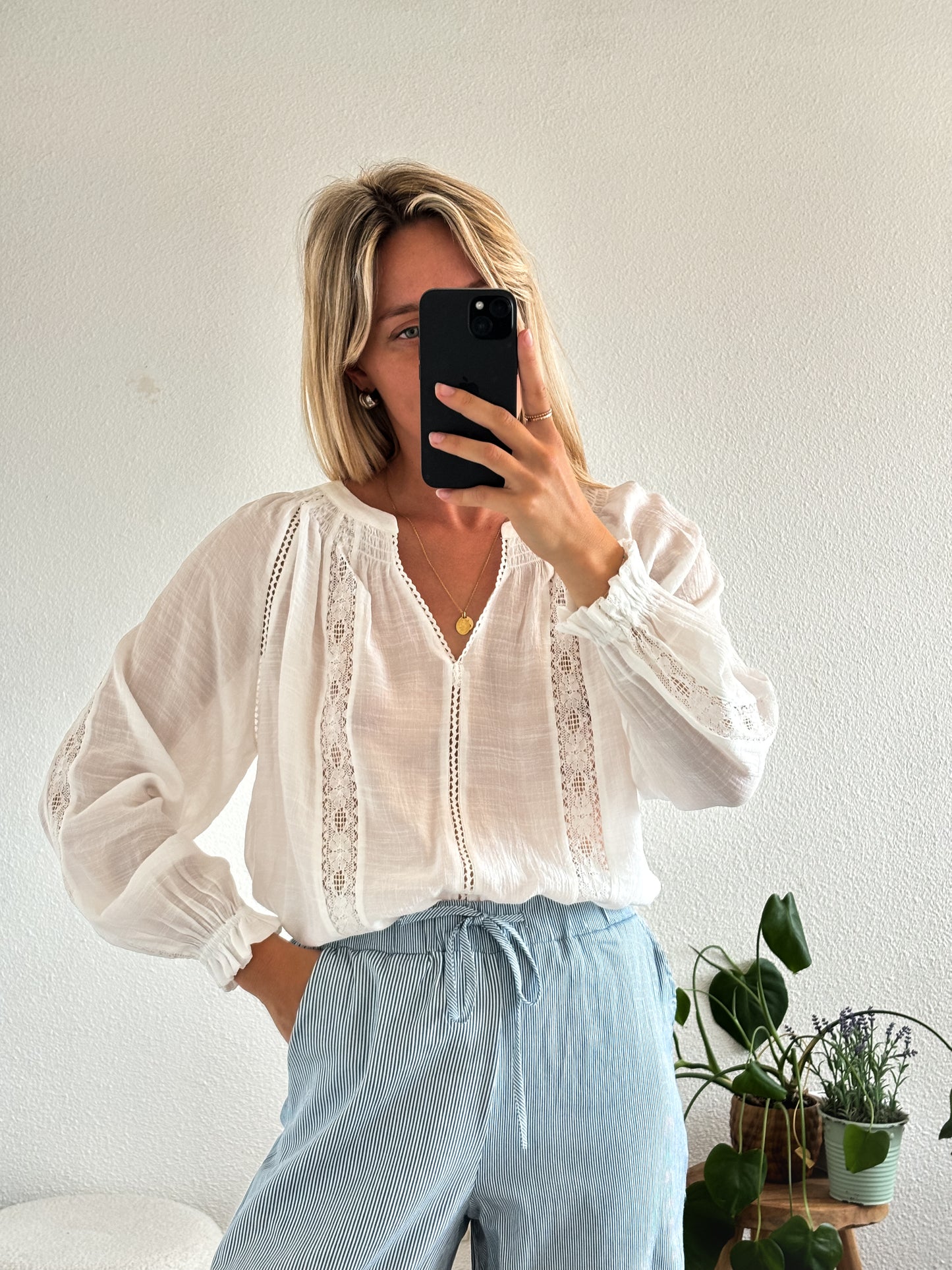 BLOUSE LAURA - BLANC