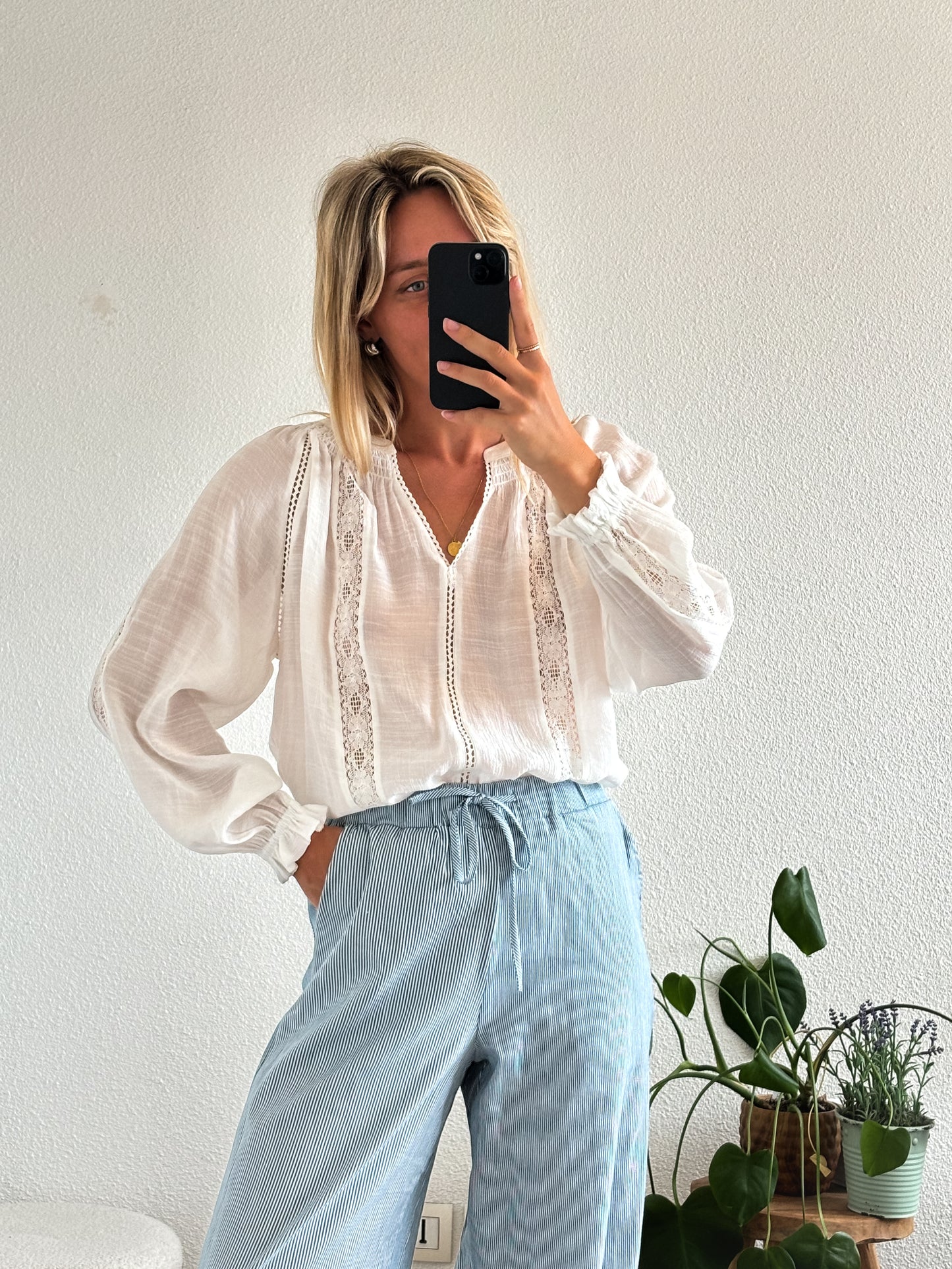 BLOUSE LAURA - BLANC