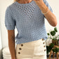 MAILLE CROCHET MARGOT - BLEU