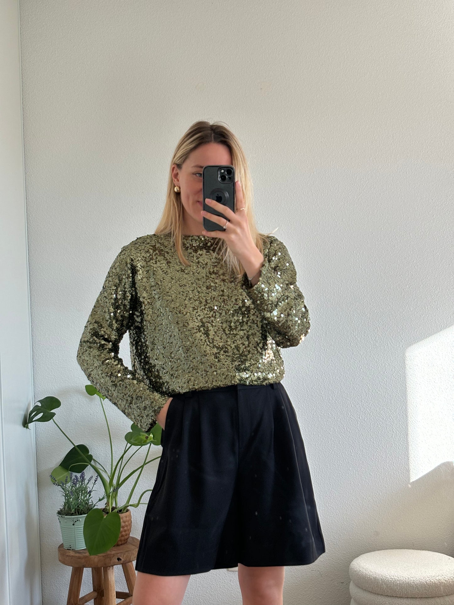 JOYCE - BLOUSE À SEQUINS RÉVERSIBLE