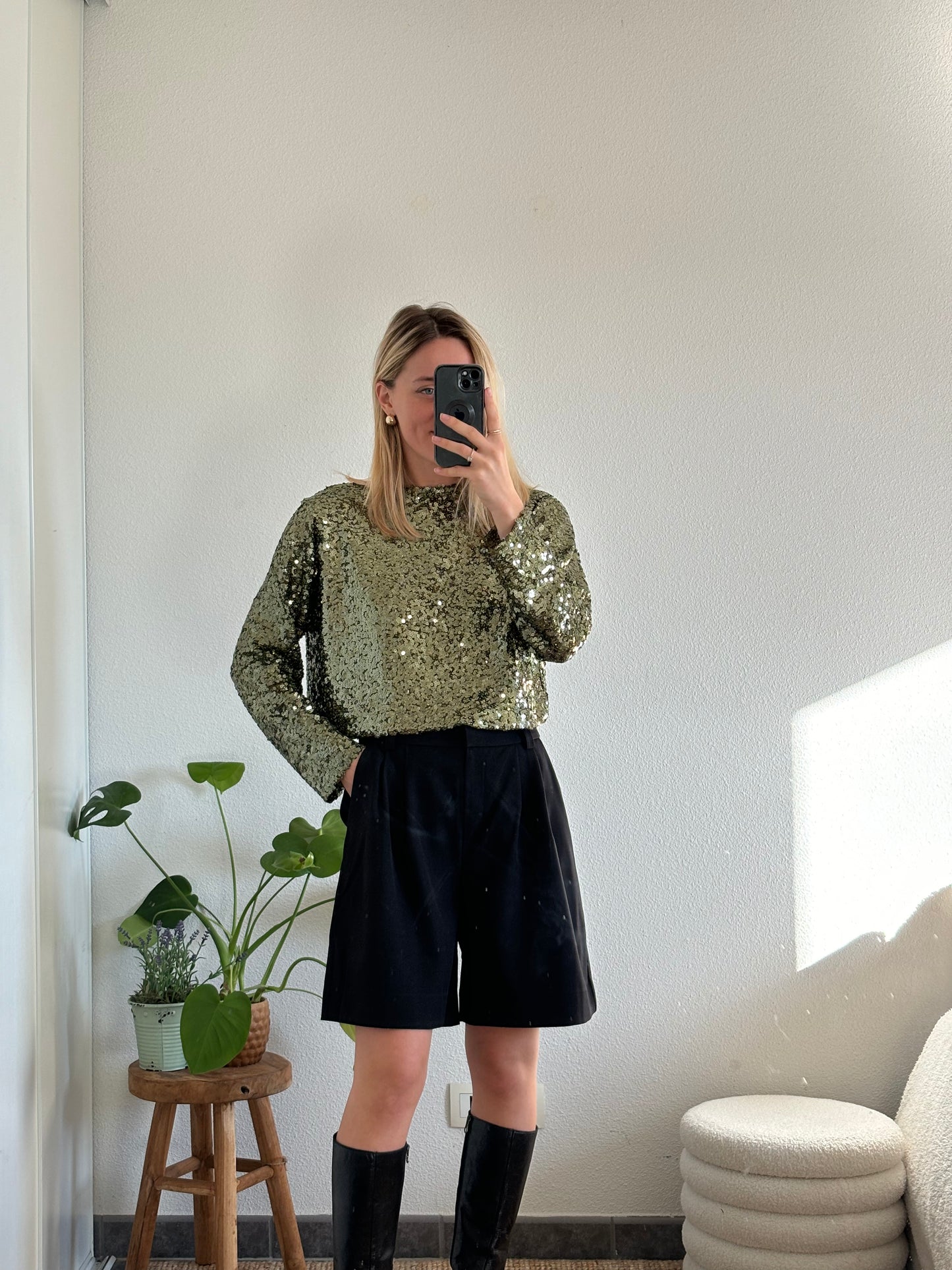 JOYCE - BLOUSE À SEQUINS RÉVERSIBLE