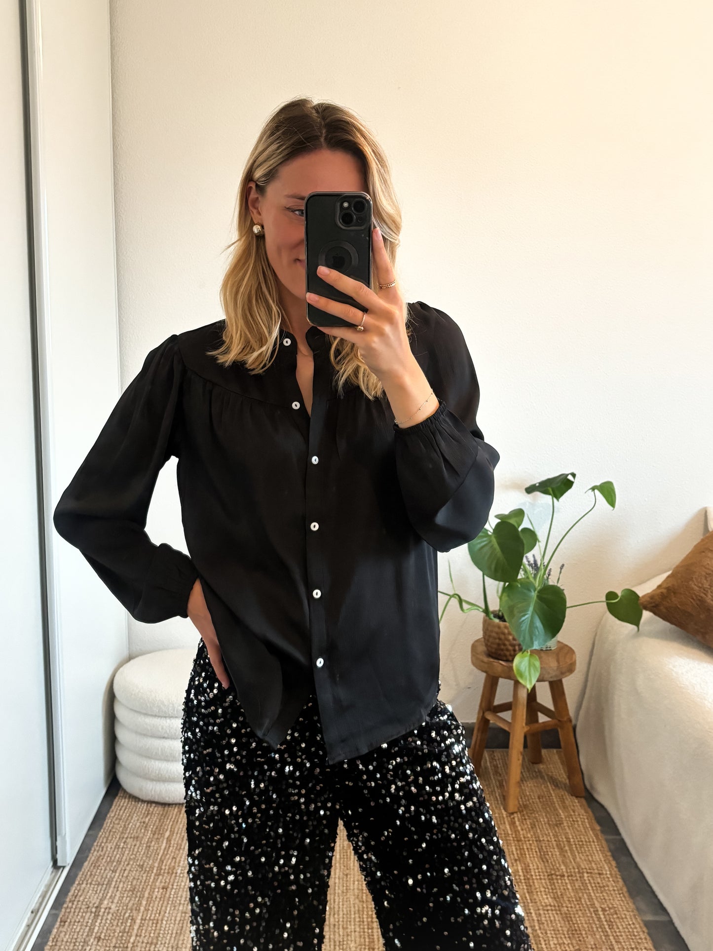 BLOUSE THAIS - NOIR