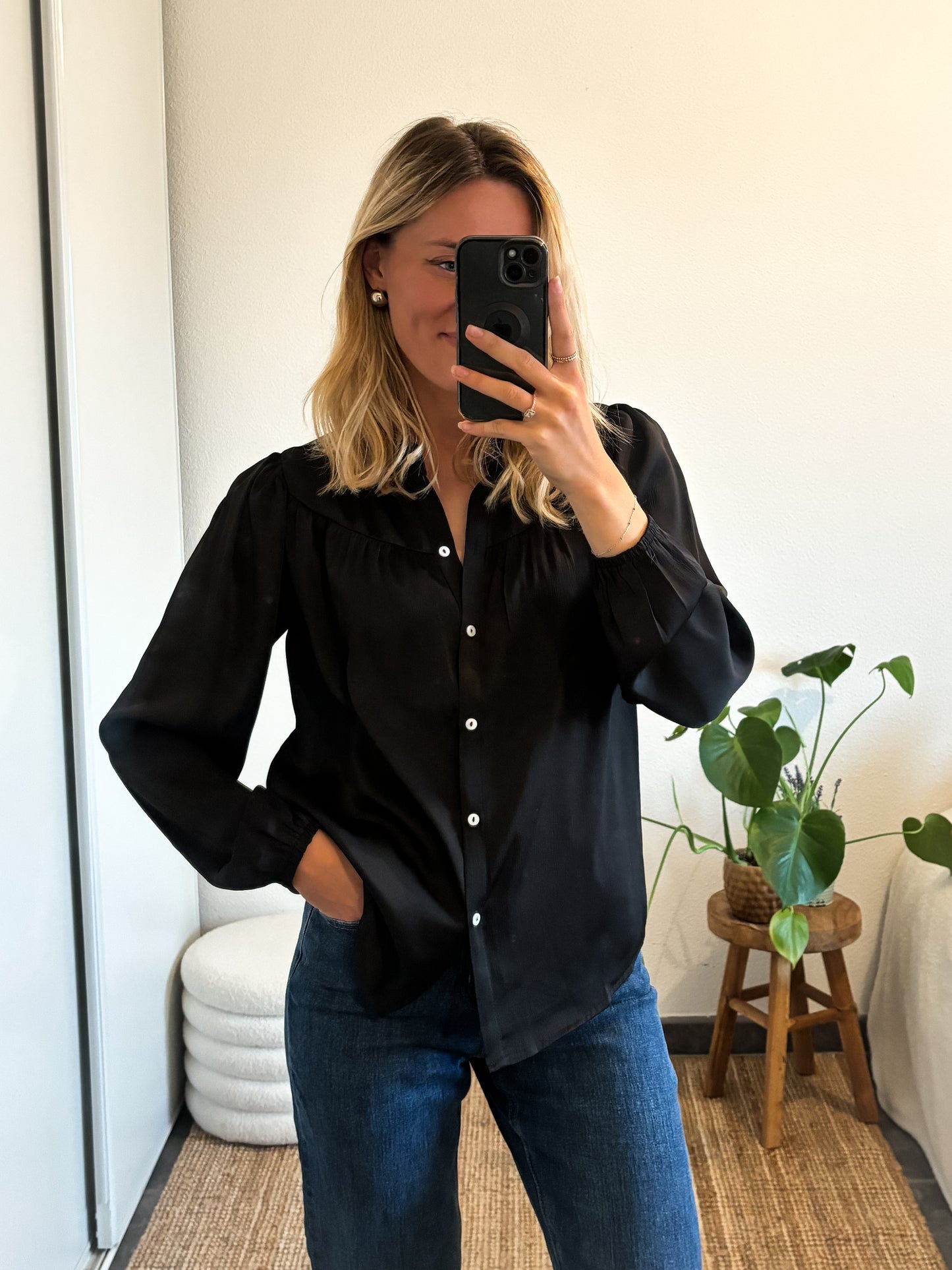 BLOUSE THAIS - NOIR