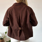 VESTE EN JEAN ÉDOUARD - CHOCOLAT