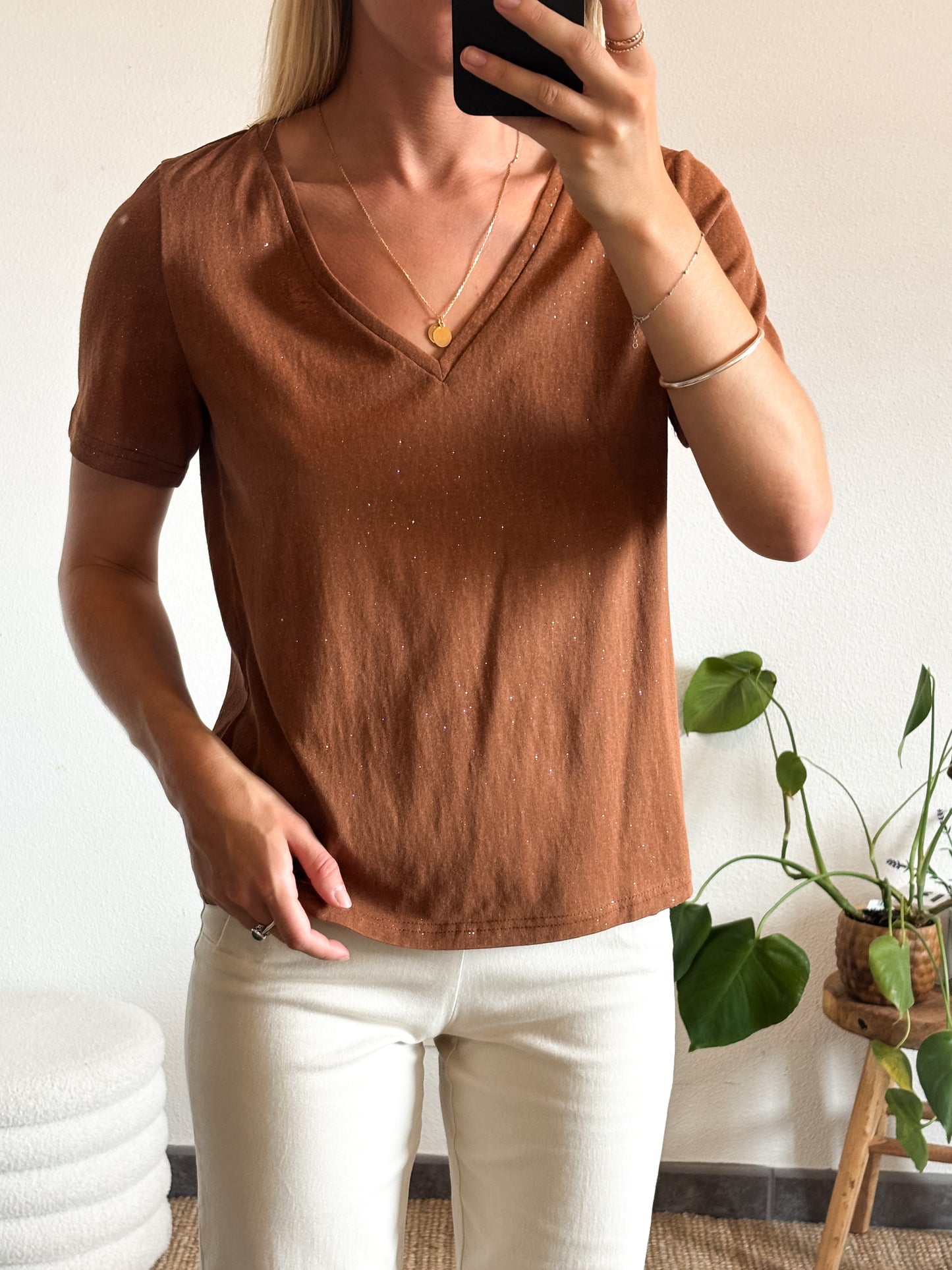 T-SHIRT SIMON - CHOCOLAT