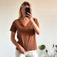 T-SHIRT SIMON - CHOCOLAT
