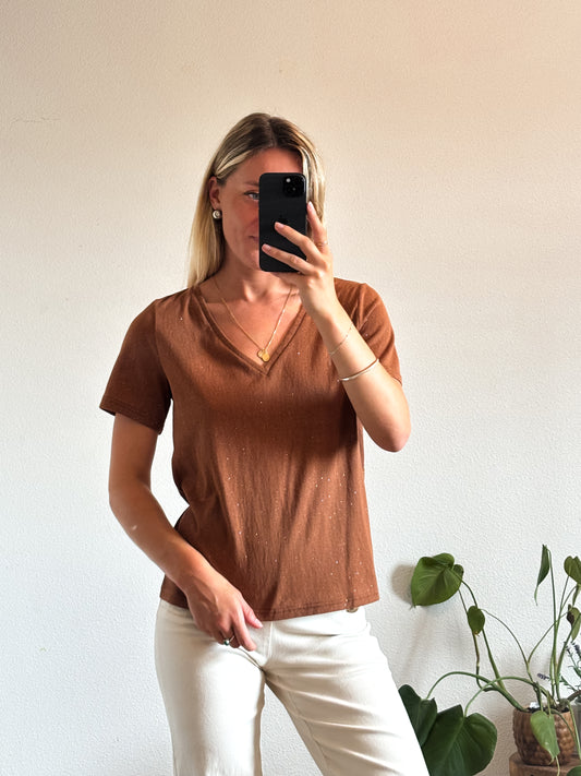 T-SHIRT SIMON - CHOCOLAT