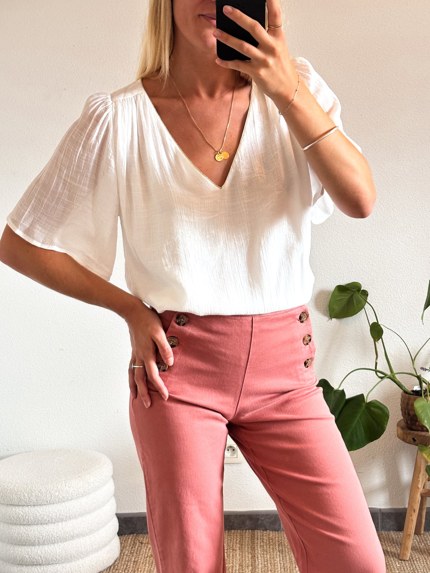 BLOUSE JOANNE - BLANC