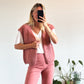 GILET MARIE - ROSE